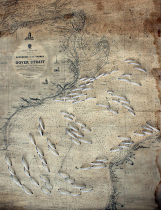 Crossing, book art by Thurle Wright