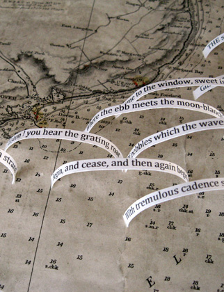 Crossing, book art by Thurle Wright