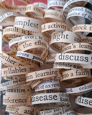 Escape, book art by Thurle Wright