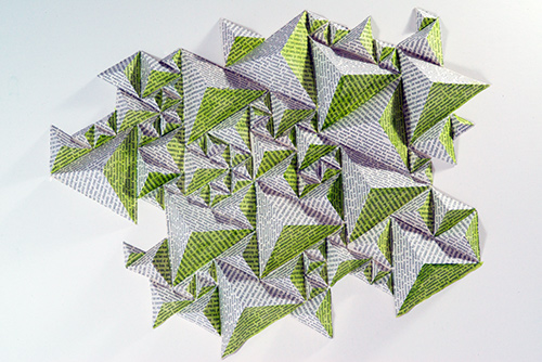 Landscape I, book art by Thurle Wright